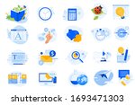 flat design icons collection.... | Shutterstock .eps vector #1693471303