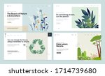 set of flat design web page... | Shutterstock .eps vector #1714739680