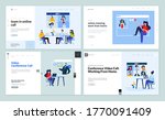 web page design templates of... | Shutterstock .eps vector #1770091409
