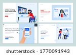 web page design templates of... | Shutterstock .eps vector #1770091943