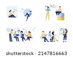 set of business people concept... | Shutterstock .eps vector #2147816663