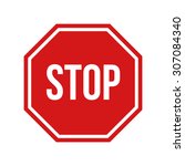 Vector Illustration Of Red Stop ...