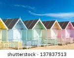 Traditional British Beach Huts...