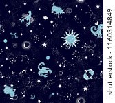 space galaxy constellation... | Shutterstock .eps vector #1160314849