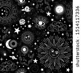 space galaxy constellation... | Shutterstock .eps vector #1514117336