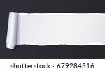 realistic black torn open paper ... | Shutterstock .eps vector #679284316