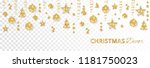 christmas golden decoration... | Shutterstock .eps vector #1181750023