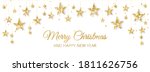 holiday banner with golden... | Shutterstock .eps vector #1811626756