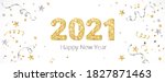 new year banner with decoration.... | Shutterstock .eps vector #1827871463