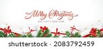 christmas banner with decorated ... | Shutterstock .eps vector #2083792459
