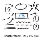 set of correction and highlight ... | Shutterstock .eps vector #219142453