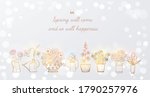 greeting card with  bouquetes... | Shutterstock .eps vector #1790257976