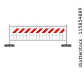 construction barricade barrier | Shutterstock .eps vector #115854889