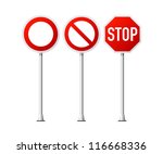 road signs | Shutterstock .eps vector #116668336