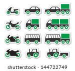 green transport and travel... | Shutterstock .eps vector #144722749