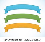 color ribbons set | Shutterstock .eps vector #223234360