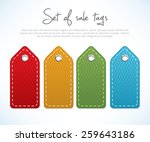 set of sale tags  | Shutterstock .eps vector #259643186