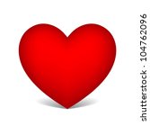 red heart | Shutterstock .eps vector #104762096