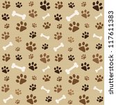 Seamless Pattern With Brown...