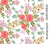 Vector Images, Illustrations and Cliparts: Shabby Chic Rose Patterns ...