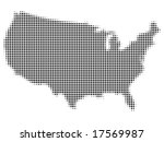 doted american map | Shutterstock . vector #17569987