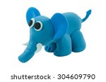 Elephant made from plasticine