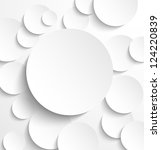 paper circle banner with drop... | Shutterstock . vector #124220839