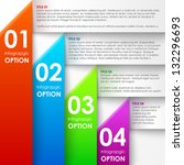 paper infographics options... | Shutterstock .eps vector #132296693