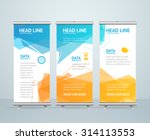 roll up banner stand design... | Shutterstock .eps vector #314113553
