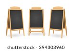 menu black board isolated set.... | Shutterstock .eps vector #394303960