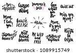 hand drawn lettering different... | Shutterstock .eps vector #1089915749