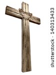A Wooden Cross That Has A...