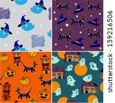 halloween collection | Shutterstock .eps vector #159216506