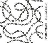 black and white chains vector... | Shutterstock .eps vector #1182661810