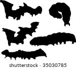 illustration with caterpillar... | Shutterstock .eps vector #35030785