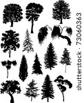 illustration with tree... | Shutterstock . vector #73060363