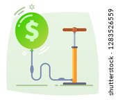 money bubble. conceptual... | Shutterstock .eps vector #1283526559