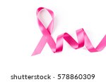 pink breast cancer ribbon... | Shutterstock . vector #578860309