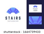 logo and business card template ... | Shutterstock .eps vector #1664739433