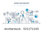 search and analysis of... | Shutterstock .eps vector #521171143