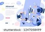 flat design  web page template... | Shutterstock .eps vector #1247058499