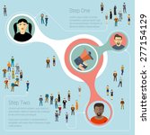 human infographics. vector... | Shutterstock .eps vector #277154129