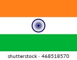 flag of india in correct size ... | Shutterstock .eps vector #468518570