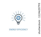 energy efficiency concept 2... | Shutterstock . vector #1124620793
