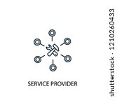 service provider concept line... | Shutterstock .eps vector #1210260433