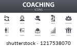 coaching simple concept icons... | Shutterstock .eps vector #1217538070