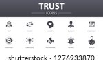 trust simple concept icons set. ... | Shutterstock .eps vector #1276933870