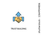 trust building concept 2... | Shutterstock .eps vector #1364904806