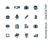company icons vector set | Shutterstock .eps vector #266656769