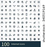 internet icons vector set | Shutterstock .eps vector #340519169